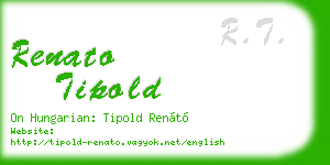 renato tipold business card